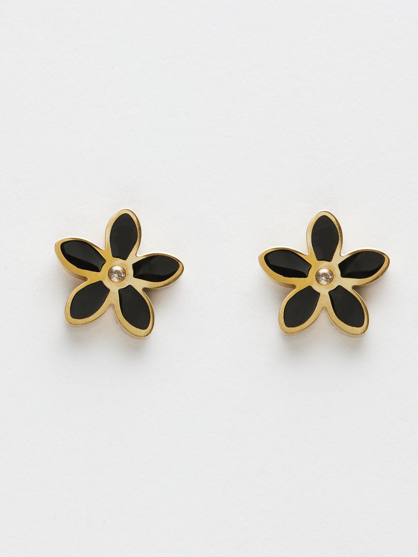 Black Iris Earrings