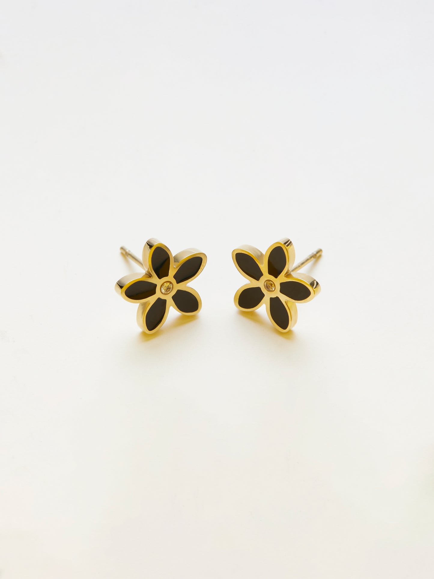 Black Iris Earrings