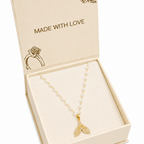 Pearl Angel Wing Necklace