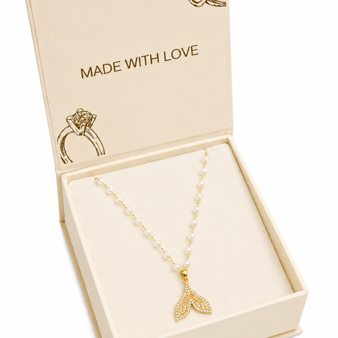 Pearl Angel Wing Necklace
