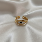 Nazar Link ring - 18k Gold (Demi Fine)