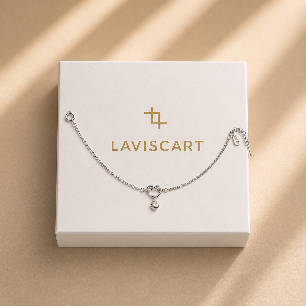 Forever Heart Charm Anklet
