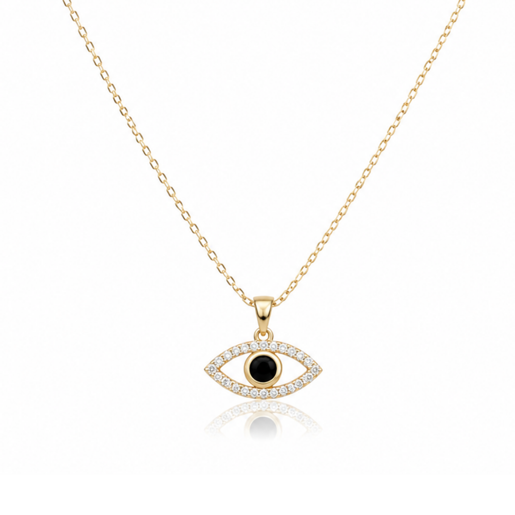Evil Eye Zircon Diamond Necklace