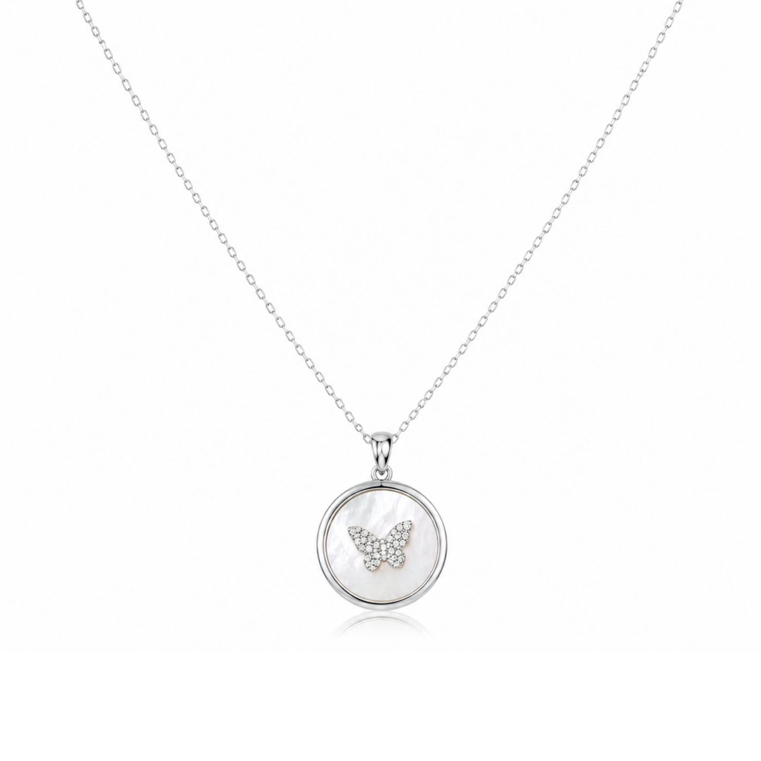 Eternal Shine Butterfly Pendant Necklace