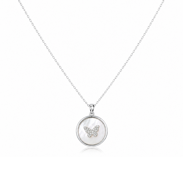 Eternal Shine Butterfly Pendant Necklace
