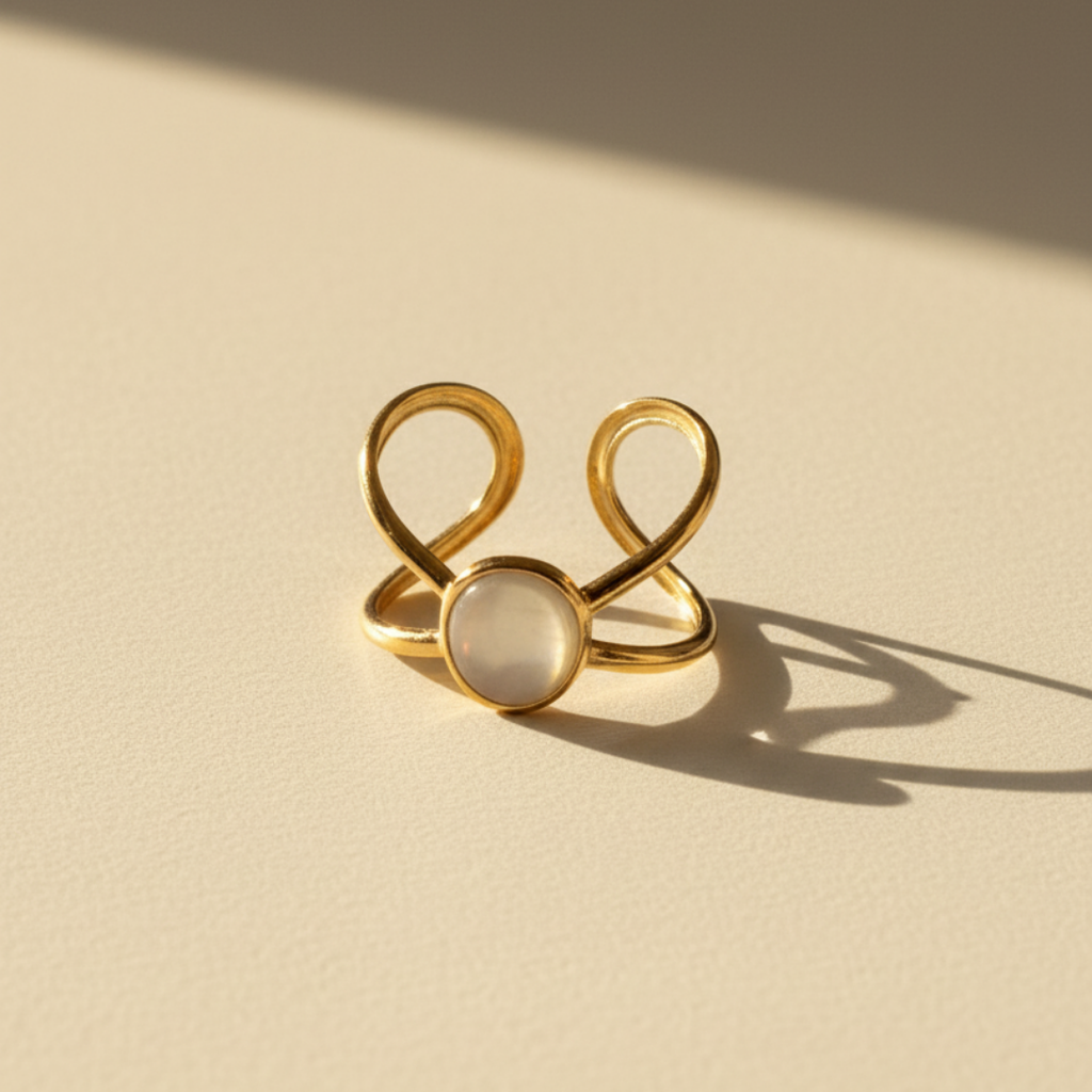 Twin Loop Elegance Ring