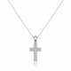 Faith Cross Zircon Diamond Studded Necklace