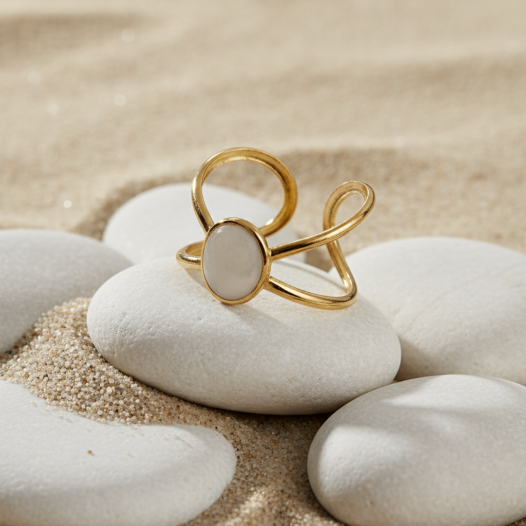 Twin Loop Elegance Ring