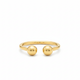 Golden Spherical Bypass Ring