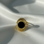 Midnight Disc Ring - 18kGold (Demi Fine)