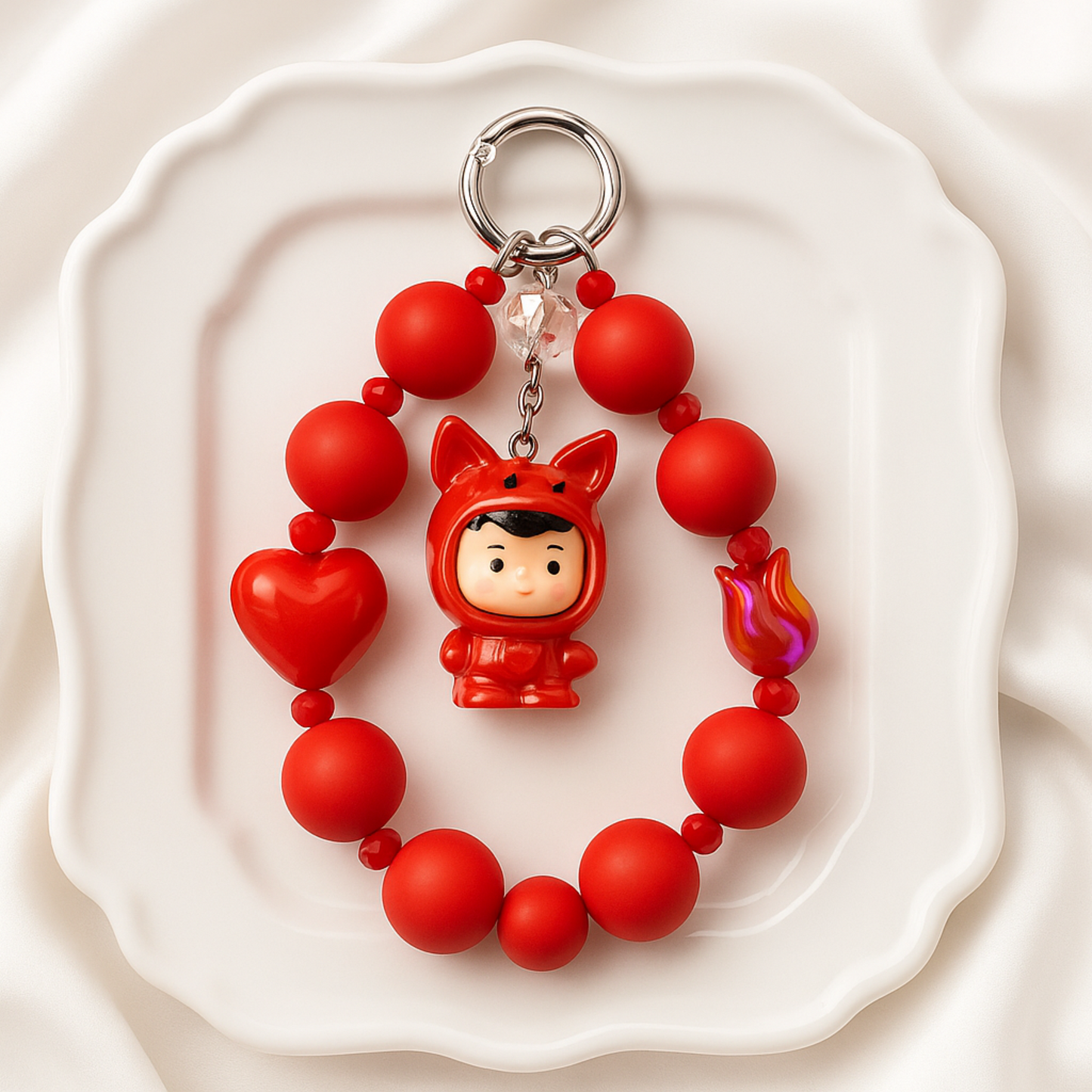 Red Gothic Mobile Charm