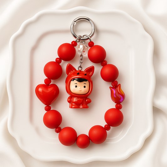 Red Gothic Mobile Charm
