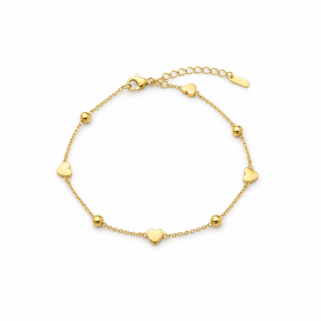 Light & Shadow Hearts Bracelet