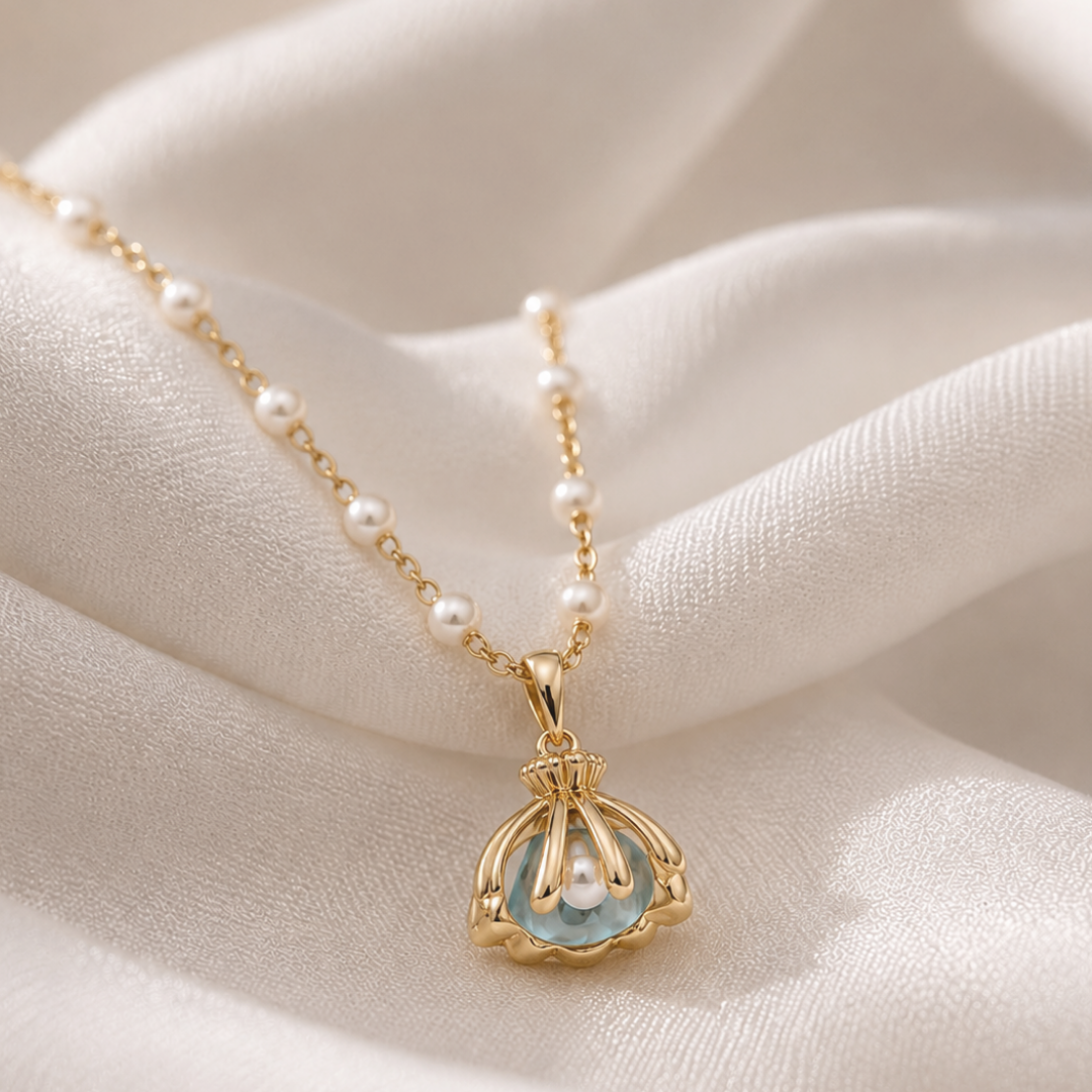 Pearl Ocean Bloom Necklace