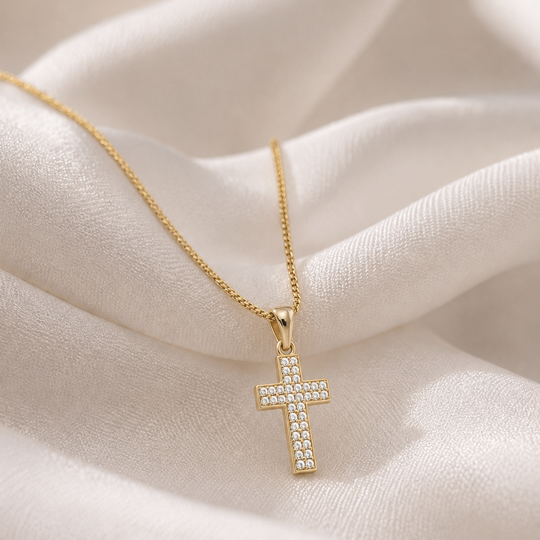 Divine Spark Cross Necklace