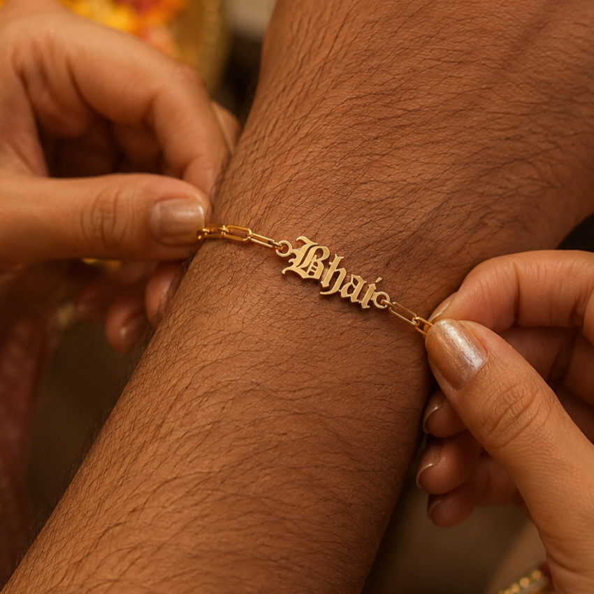Old English Name Bracelet