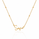 Cursive Name Necklace With Beaded Chain