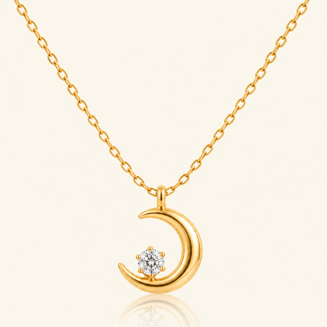 Lunara Necklace - 18K Gold (Demi Fine)