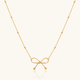 Bow Drape necklace - 18k Gold (Demi Fine)