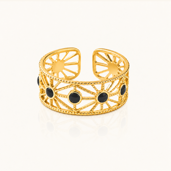 Golden Sun Ring - 18k Gold (Demi Fine)