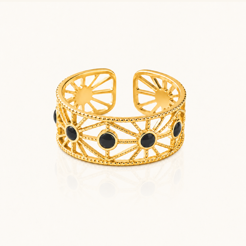 Golden Sun Ring - 18k Gold (Demi Fine)