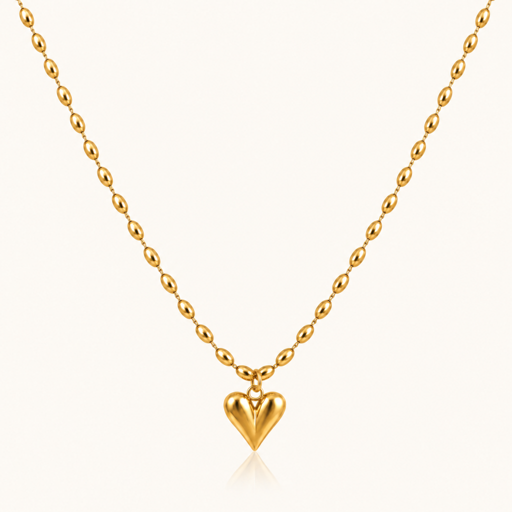 Golden Love Drop Necklace