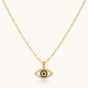 Crystal Eye Pendant Necklace