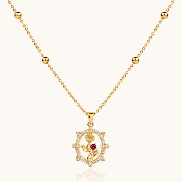 Rose Crush  Necklace - 18k Gold (Demi Fine)