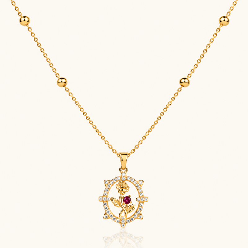 Rose Crush  Necklace - 18k Gold (Demi Fine)