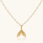 Pearl Angel Wing Necklace