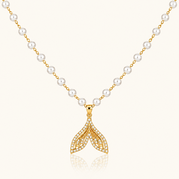 Pearl Angel Wing Necklace