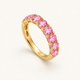 Pink Crystal Ring - 18k Gold (Demi Fine)