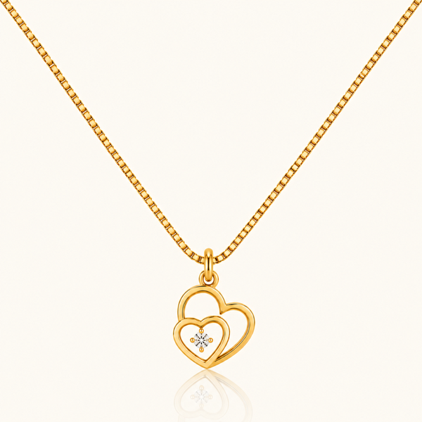 Double Heart Necklace