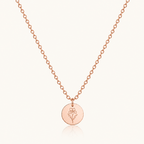 18k Rose Gold Birth Flower Necklace