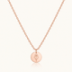 18k Rose Gold Birth Flower Necklace