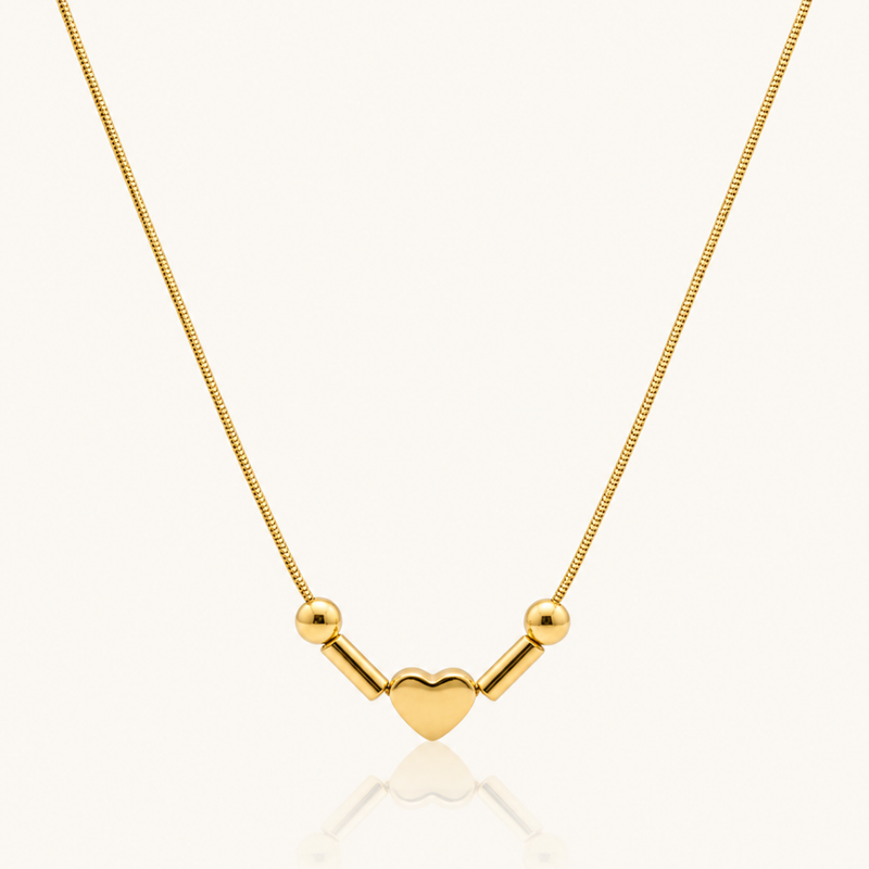 Couple Initial Morsecode Necklace