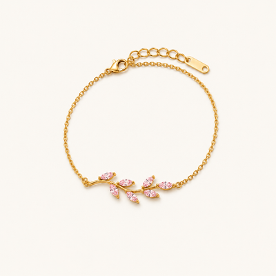 Pink vale bracelet - 18k Gold (Demi Fine)
