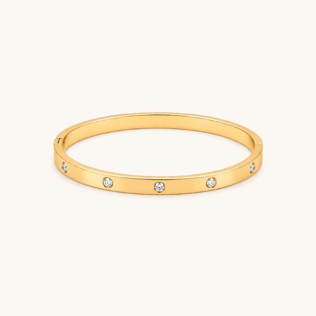 Diamond Dot kada - 18k Gold (Demi Fine)