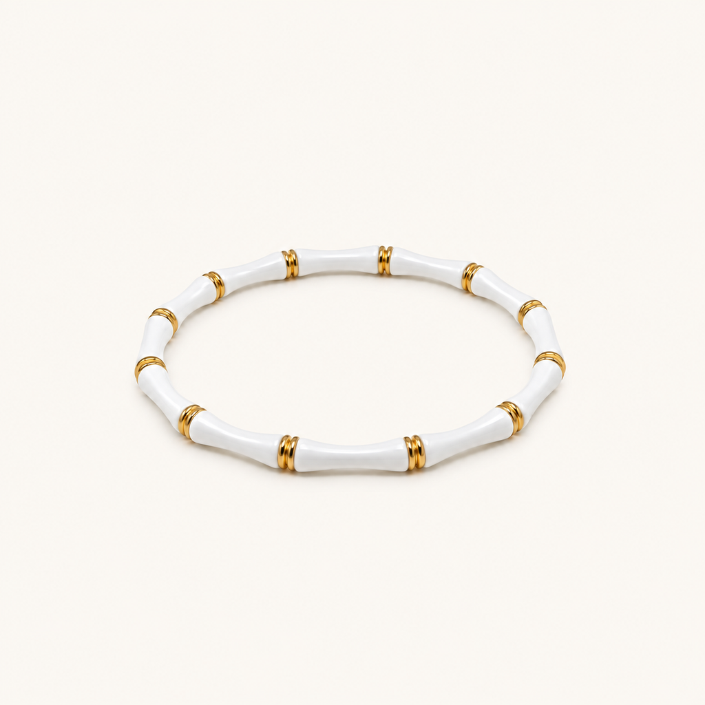 Ivory Bamboo Kada - 18k Gold (Demi Fine)