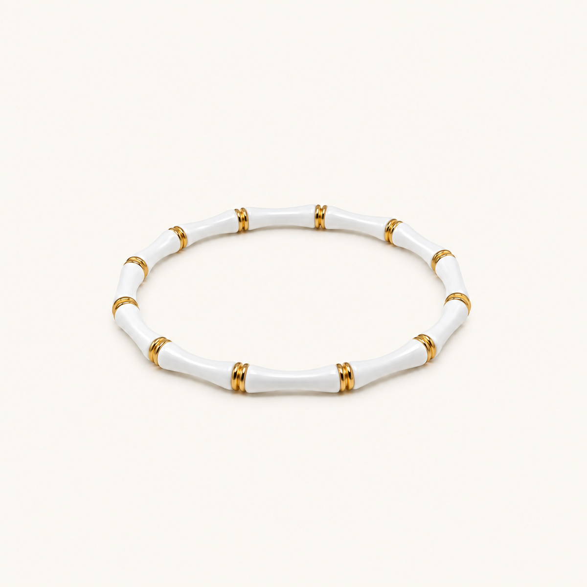 Ivory Bamboo Kada - 18k Gold (Demi Fine)