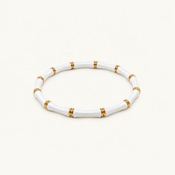 Ivory Bamboo Kada - 18k Gold (Demi Fine)