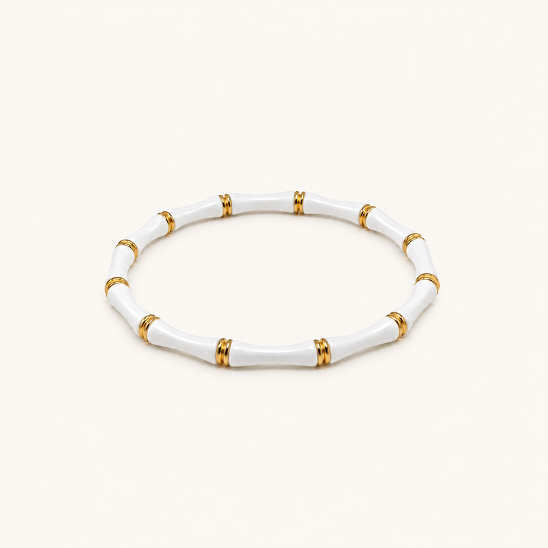 Ivory Bamboo Kada - 18k Gold (Demi Fine)