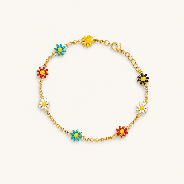 Color Bloom Bracelet - 18k Gold (Demi Fine)