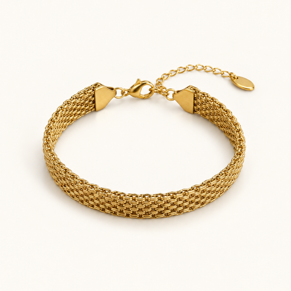 Bold Golden Bracelet - 18K Gold (Demi Fine)