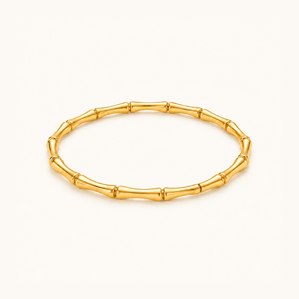 Bamboo Luxe bracelet - 18k Gold (Demi Fine)