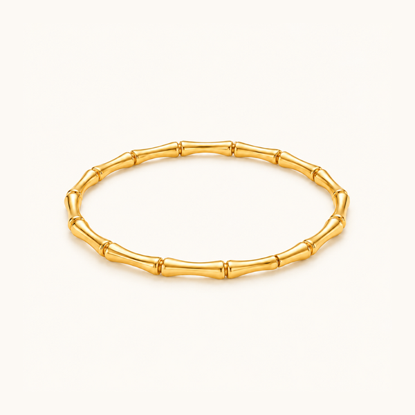 Bamboo Luxe bracelet - 18k Gold (Demi Fine)