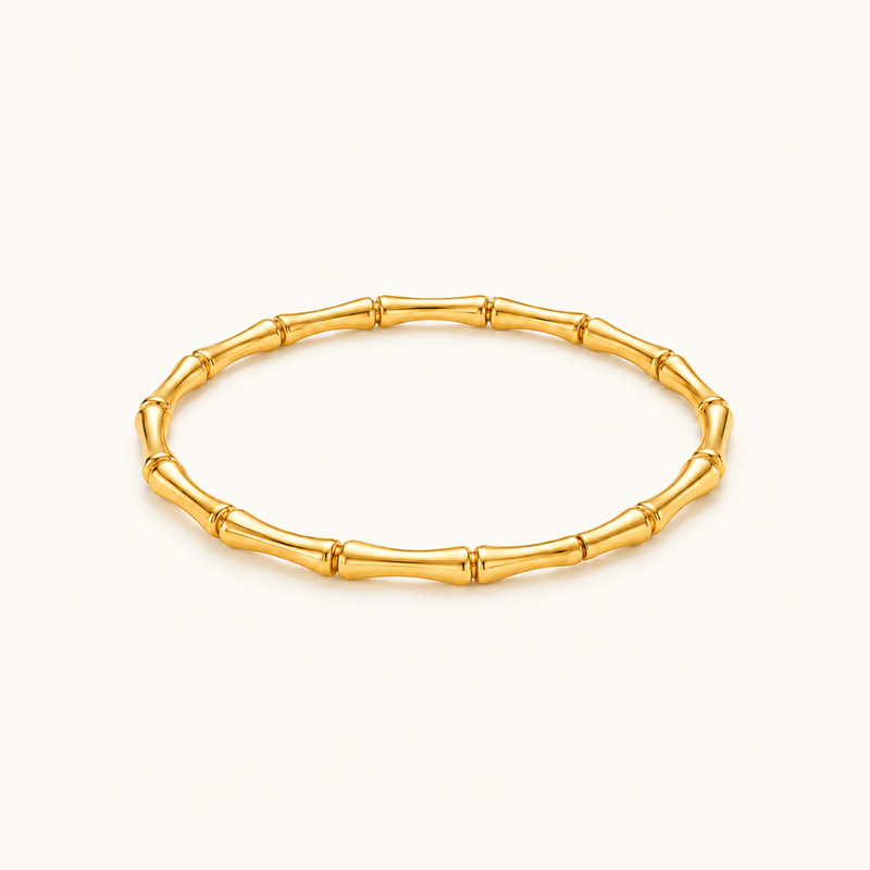 Bamboo Luxe bracelet - 18k Gold (Demi Fine)