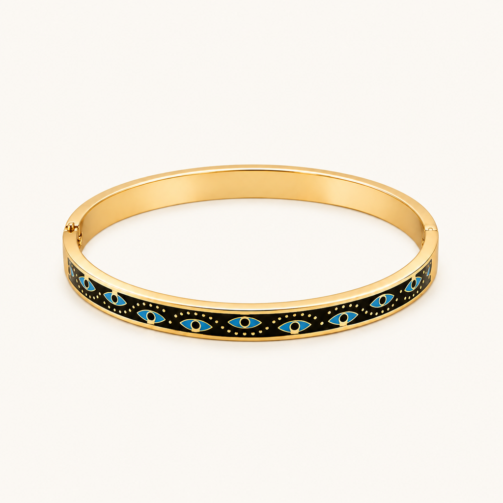 Blue Nazar Kada - 18k Gold (Demi Fine)