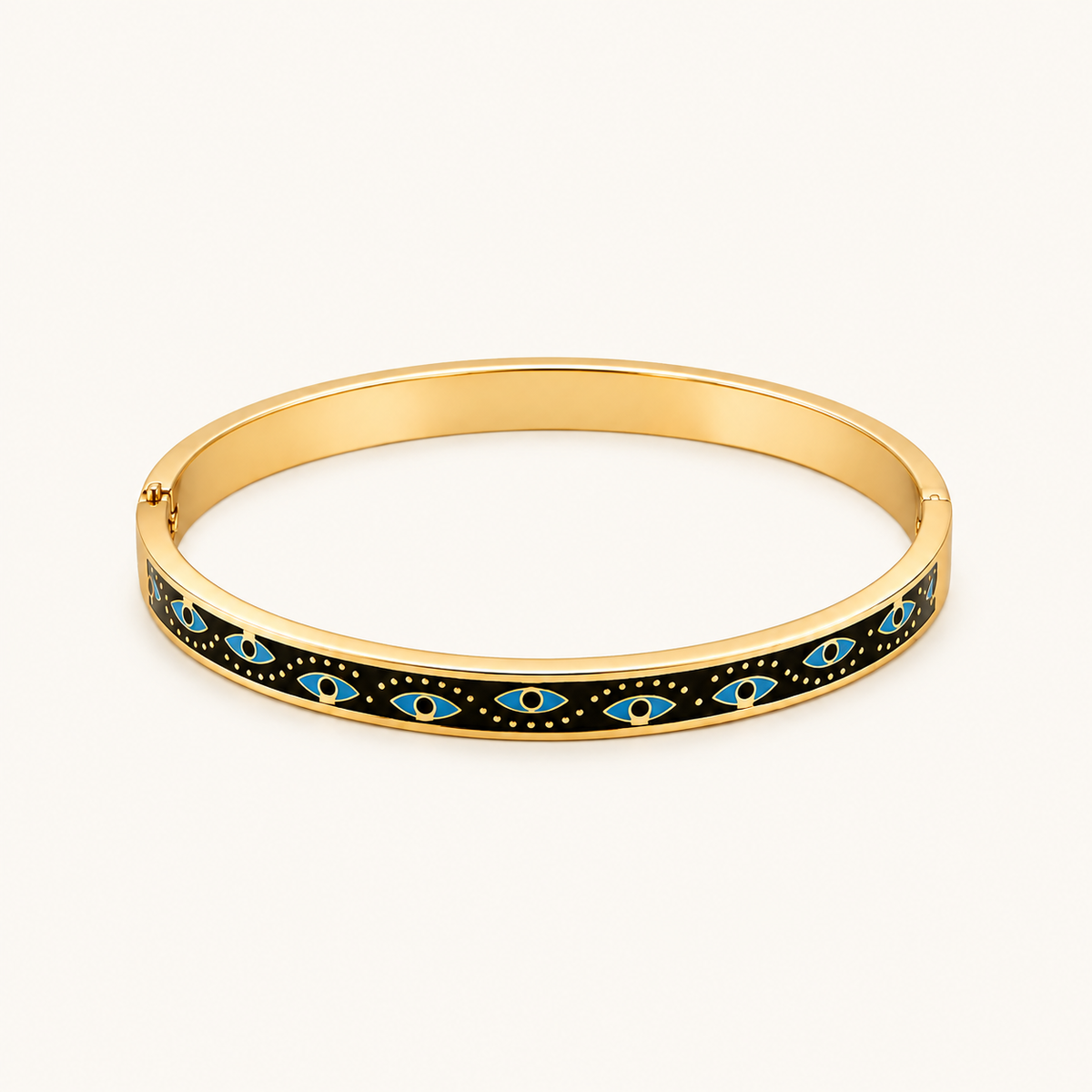 Blue Nazar Kada - 18k Gold (Demi Fine)