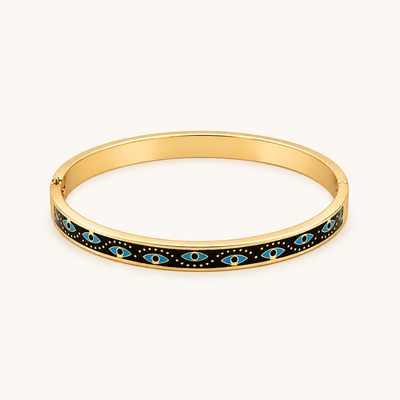 Blue Nazar Kada - 18k Gold (Demi Fine)